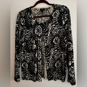 Black and white cardigan